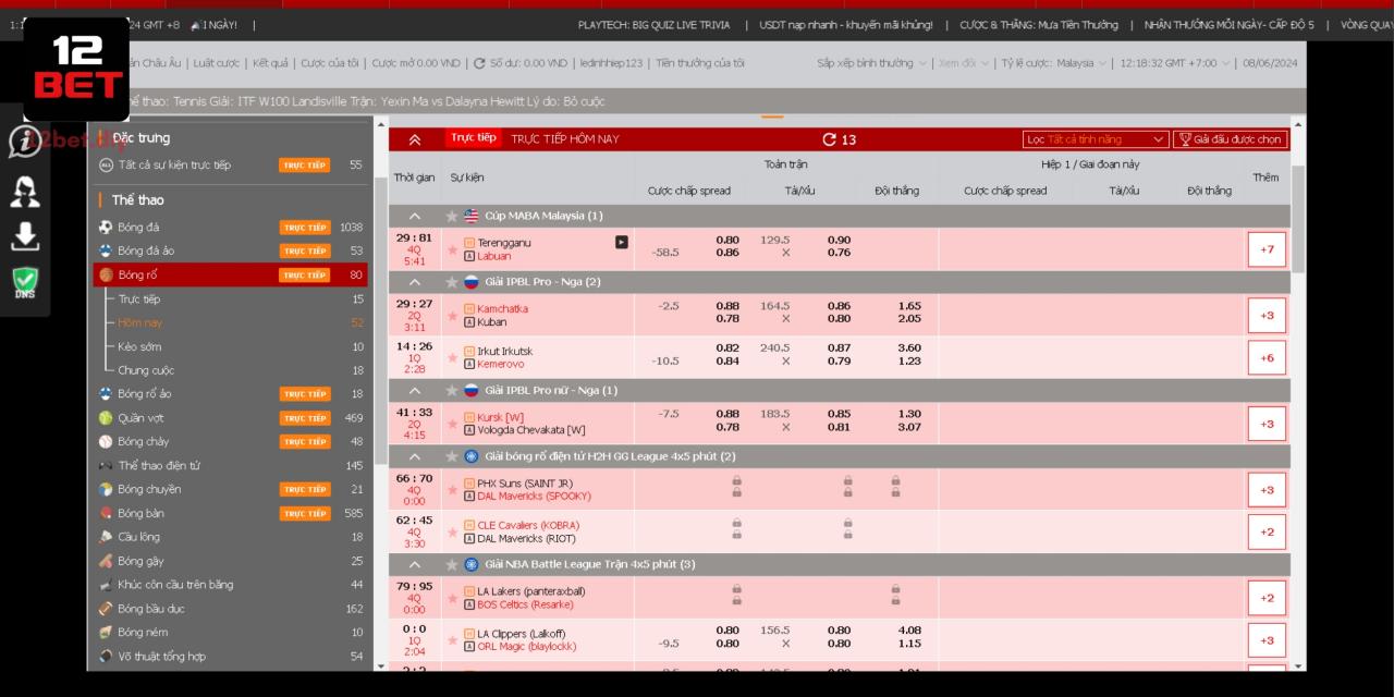 BTi Thể Thao 12Bet - Đặt Cược Thể Thao Thắng Lớn Dễ Dàng 4 Quy định quan trọng khi đặt cược tại BTi