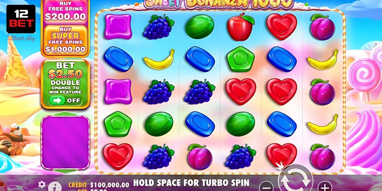 Sweet Bonanza 12Bet - Nổ Hũ Kẹo Ngọt, Nhận Thưởng Giá Trị Khủng 2 Tính năng hiện đại giúp tăng cơ hội thắng lớn dành cho người chơi