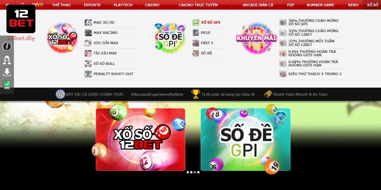 Xổ Số GPI 12Bet – Cơ Hội Thách Thức Để Kiếm Tiền Tỷ Siêu Tốc 1 Xổ số GPI có cách chơi đơn giản được yêu thích tại 12Bet